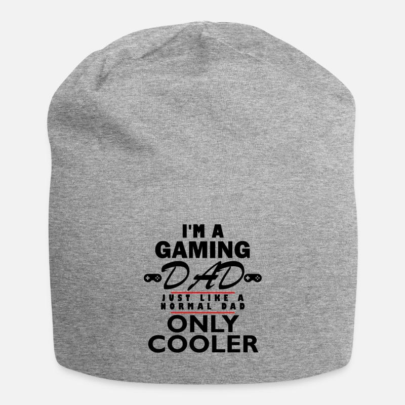 Gaming Dad - Jersey-Beanie - Grau meliert