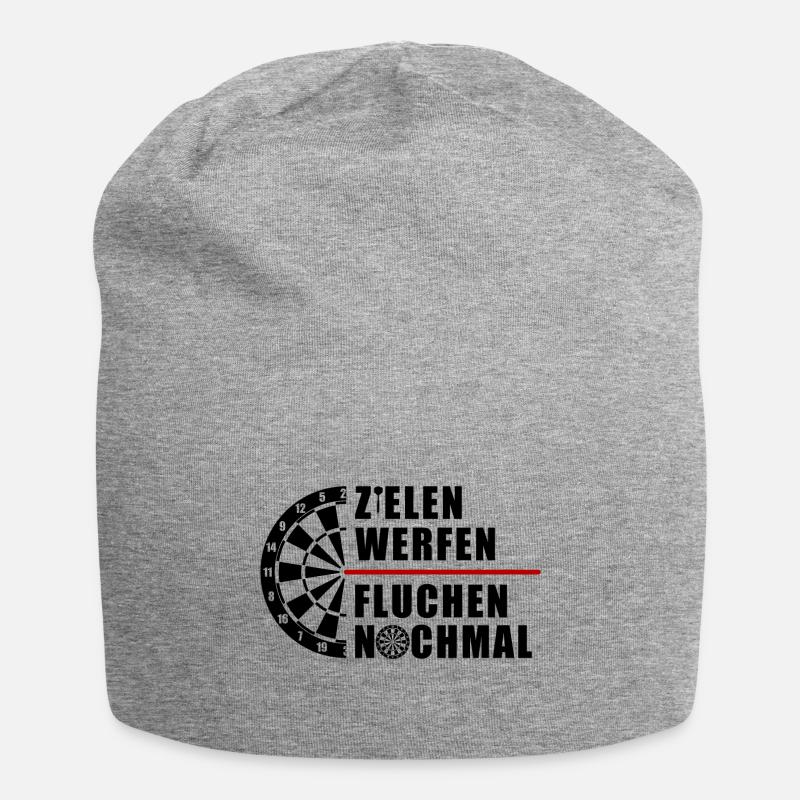 Expiration des fléchettes | Cadeau de fléchettes pour les joueurs de fléchettes - Bonnet en jersey - gris chiné
