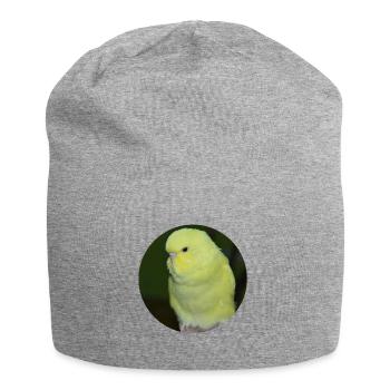 Perruche perruche jaune - Bonnet en jersey - gris chiné - Devant