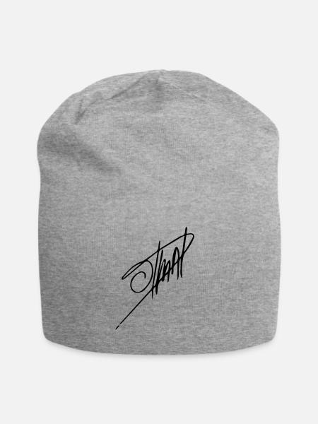 Unterschrift # 002 - Jersey-Beanie - Grau meliert