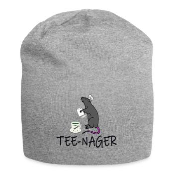 Teenager, Humor Tee-Nager , Nagertier T-Shirt - Jersey-Beanie - Grau meliert - Vorne