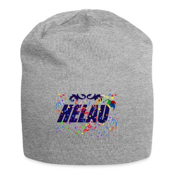 Helau,Fastnacht Fasching Karneval Shirt Kostüm - Jersey-Beanie - Grau meliert - Vorne