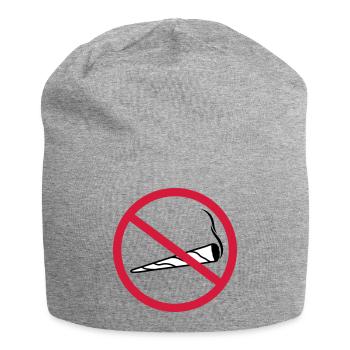 zone de bouclier interdite commune sans clipart logo chanvre - Bonnet en jersey - gris chiné - Devant