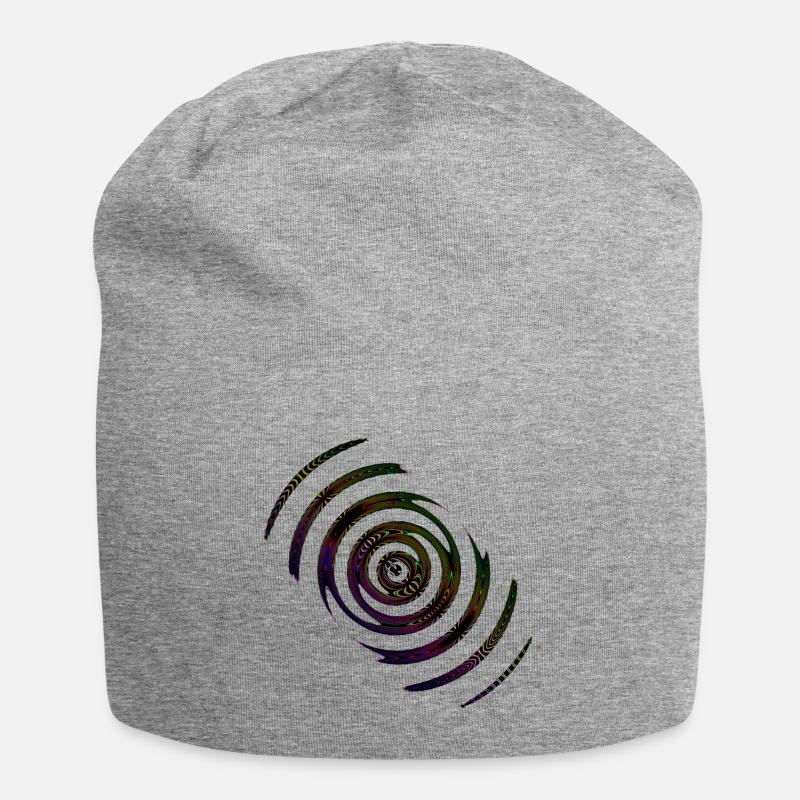 Regenbogen art - Jersey-Beanie - Grau meliert