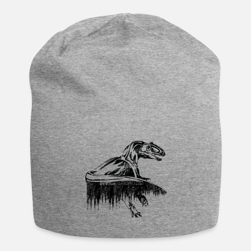 dinosaure - Bonnet en jersey - gris chiné
