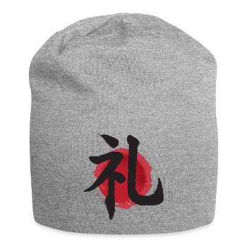rei respect Resepekt ideogram giappones - Jersey Beanie - heather grey - Front