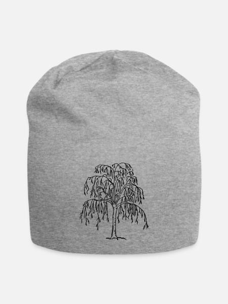 tree - Jersey Beanie - heather grey