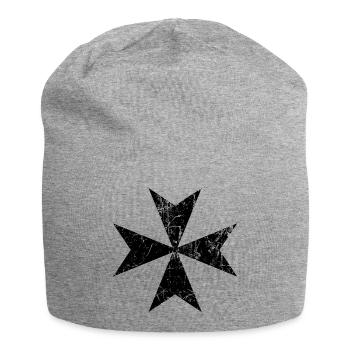 Maltese cross Maltese cross malteser Kreuz - Jersey Beanie - heather grey - Front