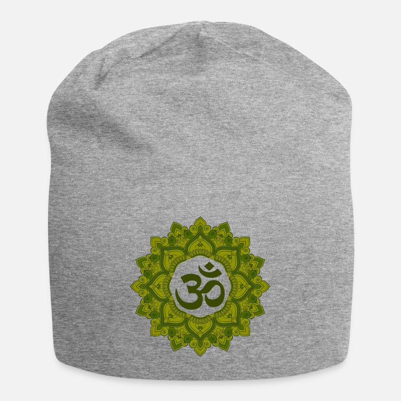 Mandala - Jersey Beanie - heather grey