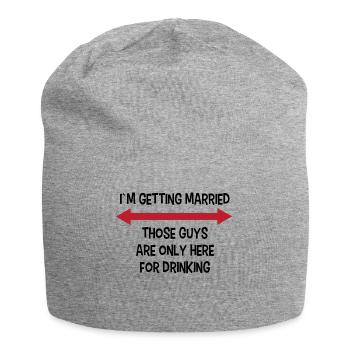 Party Junggesellenabschied Lustig Spruch Hochzeit - Jersey-Beanie - Grau meliert - Vorne