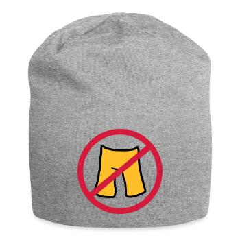 do not put on pants short shorts forbidden shield z - Jersey Beanie - heather grey - Front