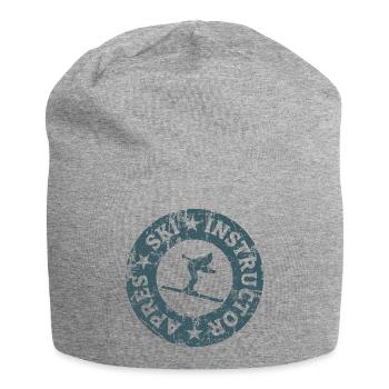 Après-Ski Instructor Skifahrer Qualitätssiegel - Jersey-Beanie - Grau meliert - Vorne