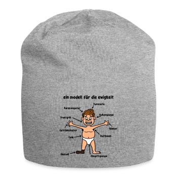 Birthday Birthday Saying Funny Funny - Jersey Beanie - heather grey - Front