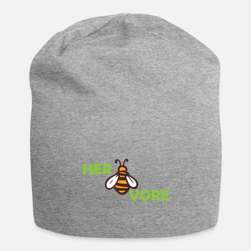 Herbivore Geschenk - Jersey-Beanie - Grau meliert