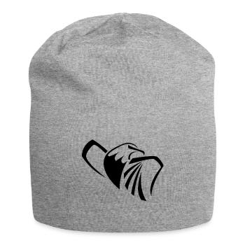 Adler - Jersey-Beanie - Grau meliert - Vorne