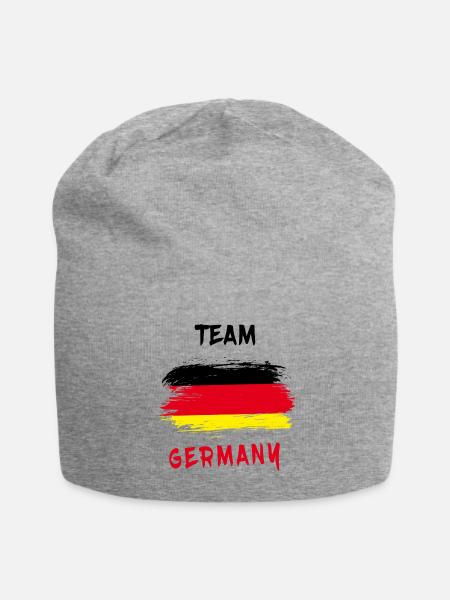 Team Deutschland / Flagge - Jersey-Beanie - Grau meliert