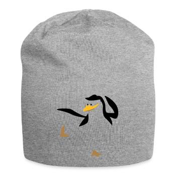 Pinguin macht Karate Sport - Jersey-Beanie - Grau meliert - Vorne