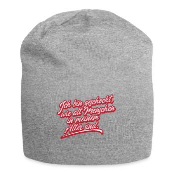 Lustig Sprüche Alter Uralt Alt Werden Geburtstag - Jersey-Beanie - Grau meliert - Vorne