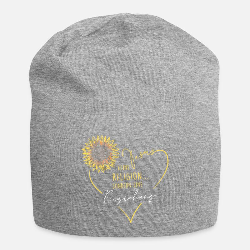 Relation de jésus - Bonnet en jersey - gris chiné
