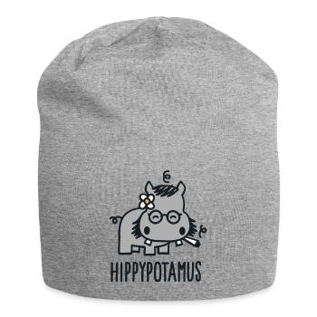 Hippypotamus - Jersey Beanie - heather grey - Front