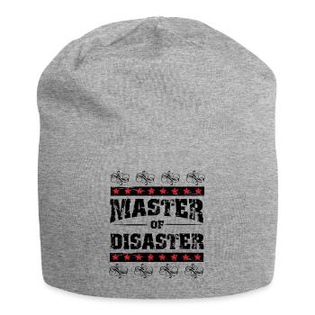 Master of Disaster, schwarz. - Jersey-Beanie - Grau meliert - Vorne