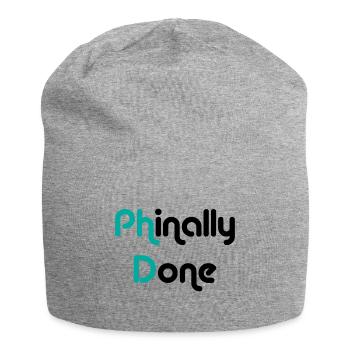 Phinally Done Enfin fait cadeau de graduation Phd - Bonnet en jersey - gris chiné - Devant