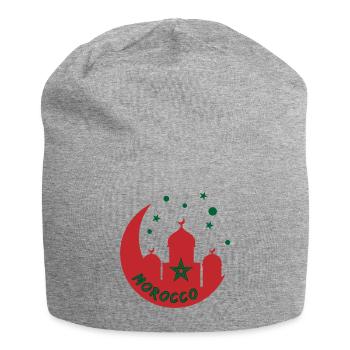 Conception de la mosquée du Maroc - Bonnet en jersey - gris chiné - Devant