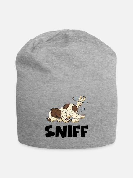 sniff1 1 - Jersey-Beanie - Grau meliert