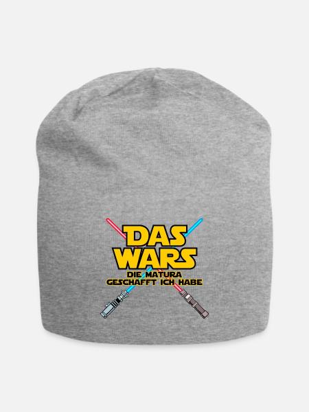 Das Wars Spruch Matura Geschafft Schulabschluss - Jersey-Beanie - Grau meliert