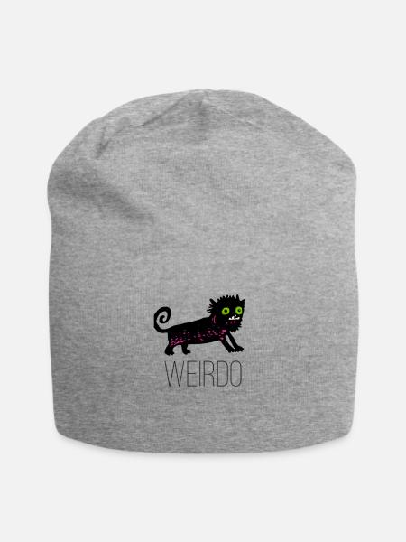 Seltsam - Jersey-Beanie - Grau meliert
