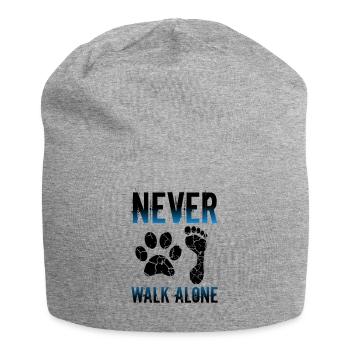 Gehen Sie niemals alleine - Jersey-Beanie - Grau meliert - Vorne