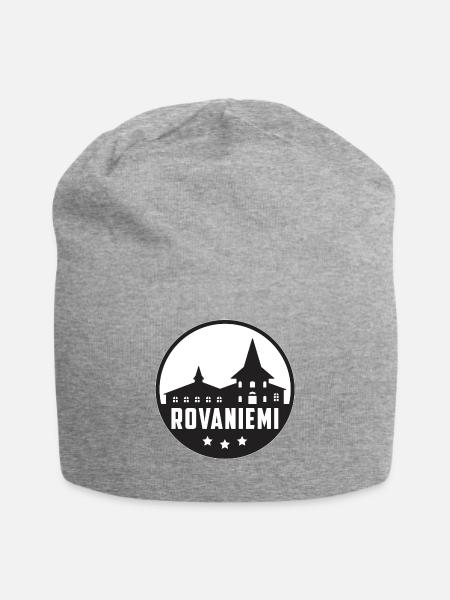 Rovaniemi Finnland Stadt Ferien Geschenk Spruch - Jersey-Beanie - Grau meliert