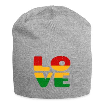 J’aime la Jamaïque Reggae Reggae Musique Rasta - Bonnet en jersey - gris chiné - Devant