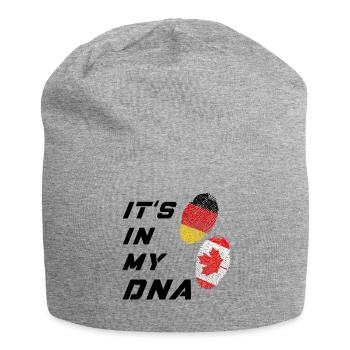 C'est dans mon ADN l'Allemagne et le Canada - Bonnet en jersey - gris chiné - Devant
