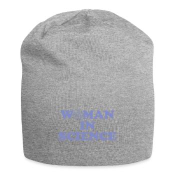 Woman in science Chimie Cadeau Chemistry - Bonnet en jersey - gris chiné - Devant