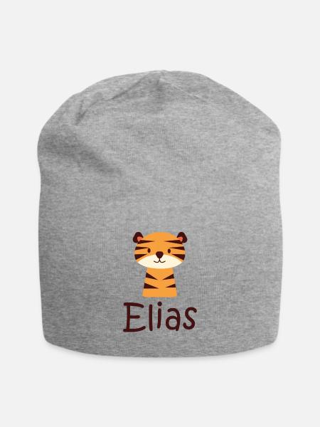 Elias - Jersey-Beanie - Grau meliert