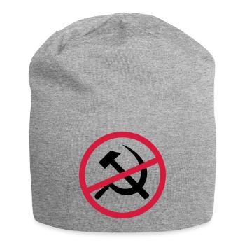 Signe du communisme interdit - Bonnet en jersey - gris chiné - Devant
