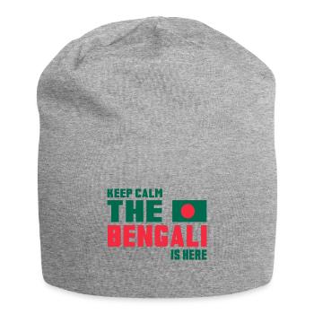 Keep Calm Bangladesh Design / Gift Idea - Jersey Beanie - heather grey - Front