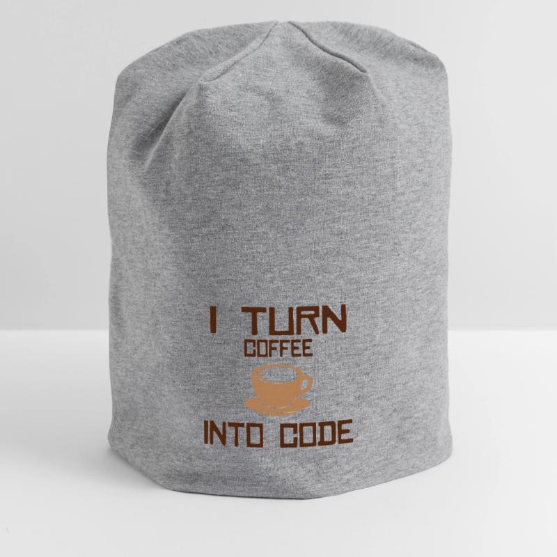 Je transforme le café en code Programmation informatique Bonnet en jersey