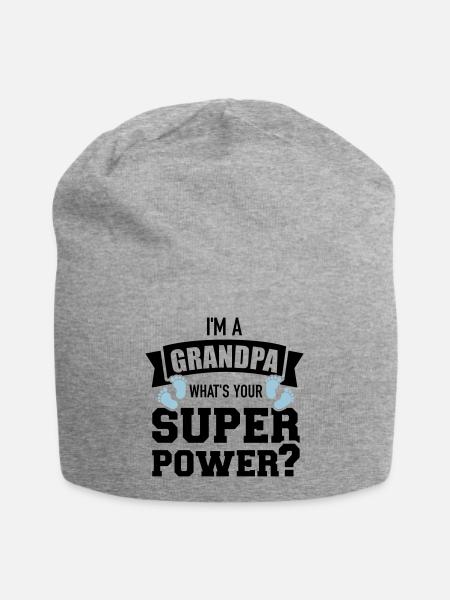 Opa - Jersey-Beanie - Grau meliert
