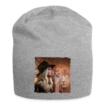 Leo rêve romantique - Bonnet en jersey - gris chiné - Devant