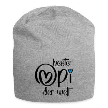 Geschenke für Opi - Jersey-Beanie - Grau meliert - Vorne
