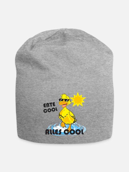 Ente Sommer cool - Jersey-Beanie - Grau meliert