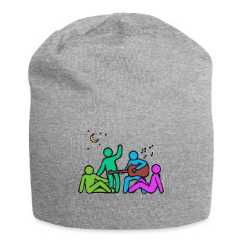 Les meilleurs amis amis amitié - Bonnet en jersey - gris chiné - Devant