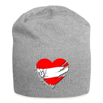 Autriche - Autriche - Bonnet en jersey - gris chiné - Devant