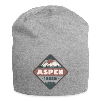 Aspen Colorado Vintage Hiking Design - Bonnet en jersey - gris chiné - Devant