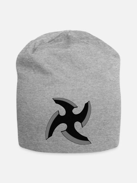 Ninja Stern - Jersey-Beanie - Grau meliert