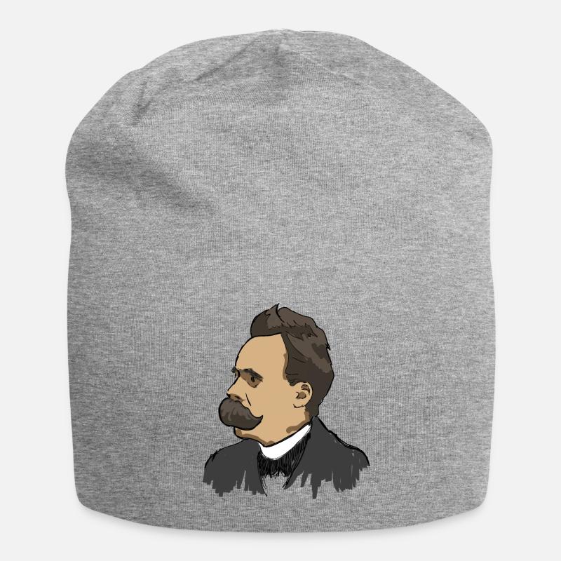 Nietzsche - Jersey Beanie - heather grey