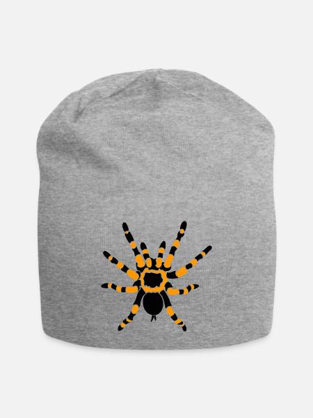 Tarentule orange du genou - Bonnet en jersey - gris chiné