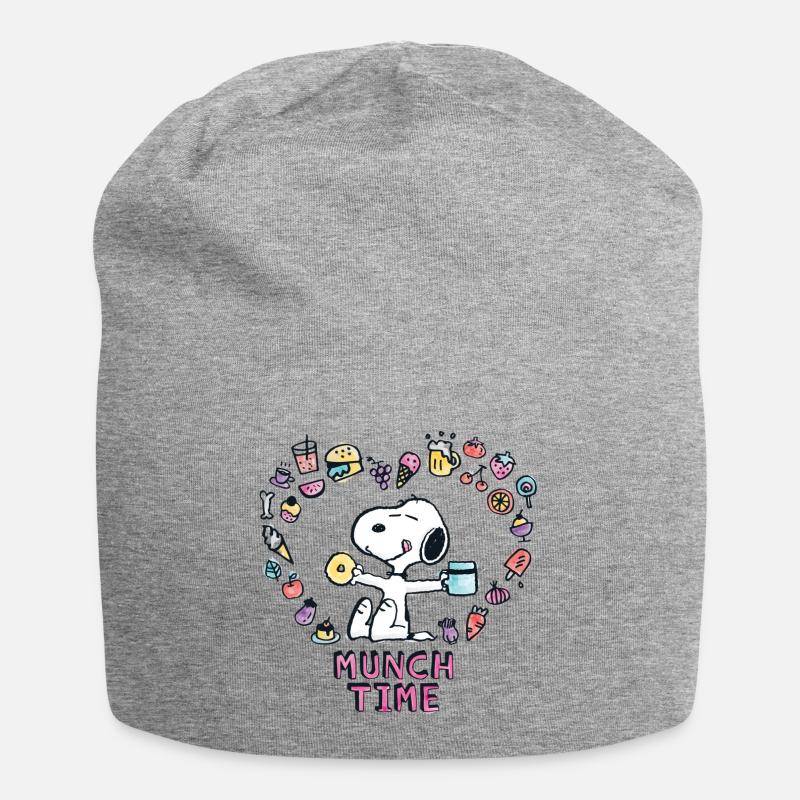 Peanuts Snoopy Munch Time - Jersey Beanie - heather grey
